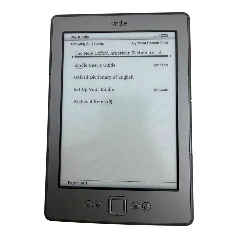 Amazon Kindle 4th Generation Ebook Reader Model D01100 - tested